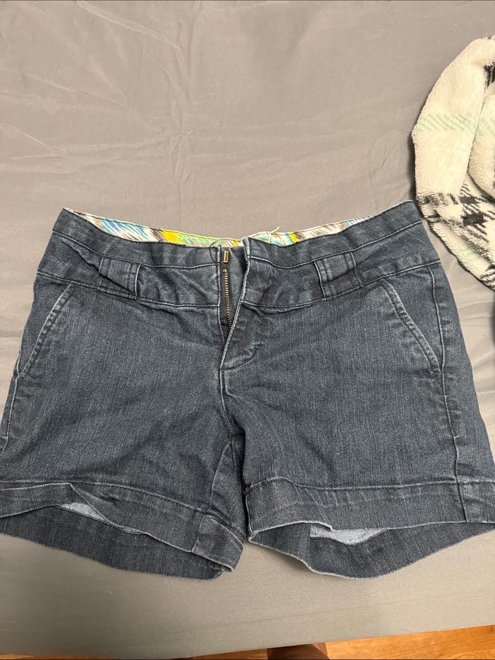 one 5 one Dark Gray Denim Shorts